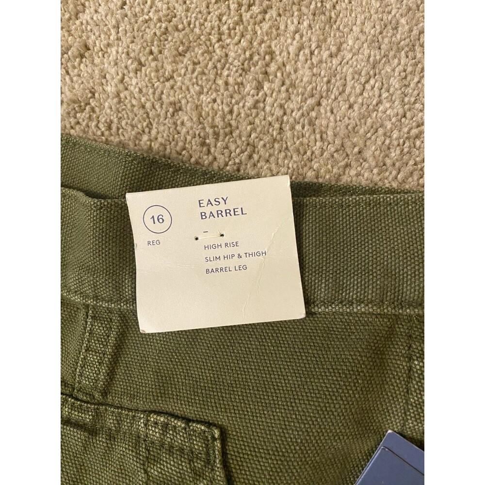 Universal Thread Women's High-Rise Baggy Utility Barrel Jeans Camo Green Size 16 - Picture 4 of 14